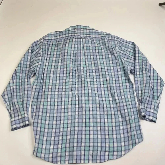 Faconnable Plaid Long Sleeve Button Down Shirt - Picture 3 of 9